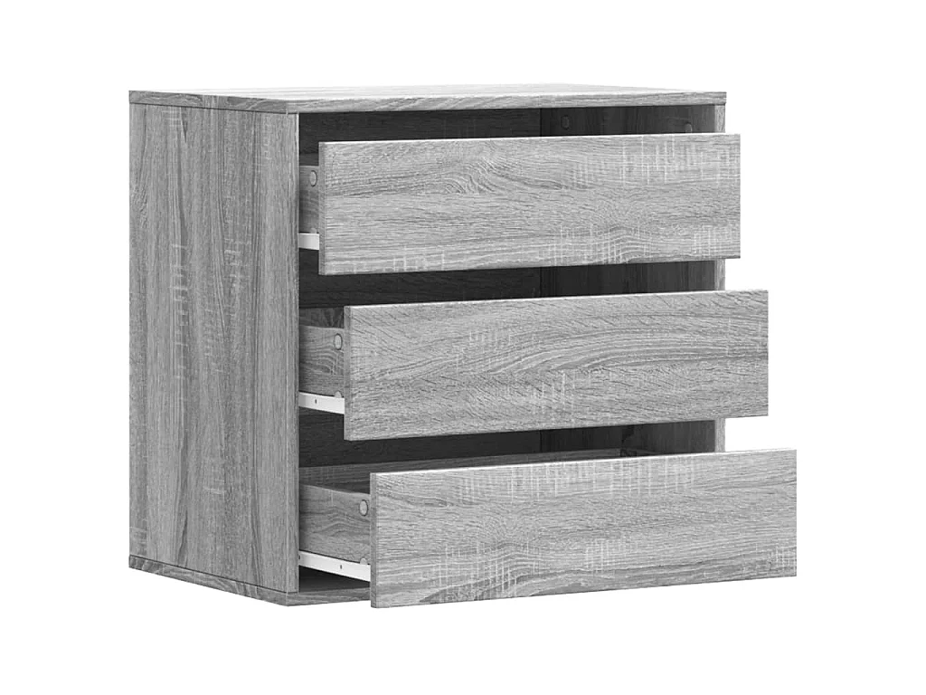 Commode d'angle sonoma gris 60x41x58 cm bois d'ingénierie
