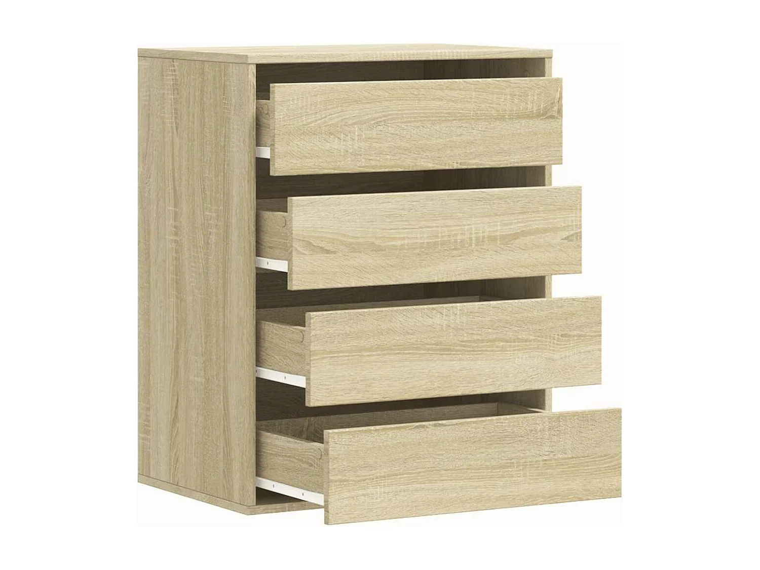 Ladekast 60x41x76 cm bewerkt hout sonoma eikenkleurig