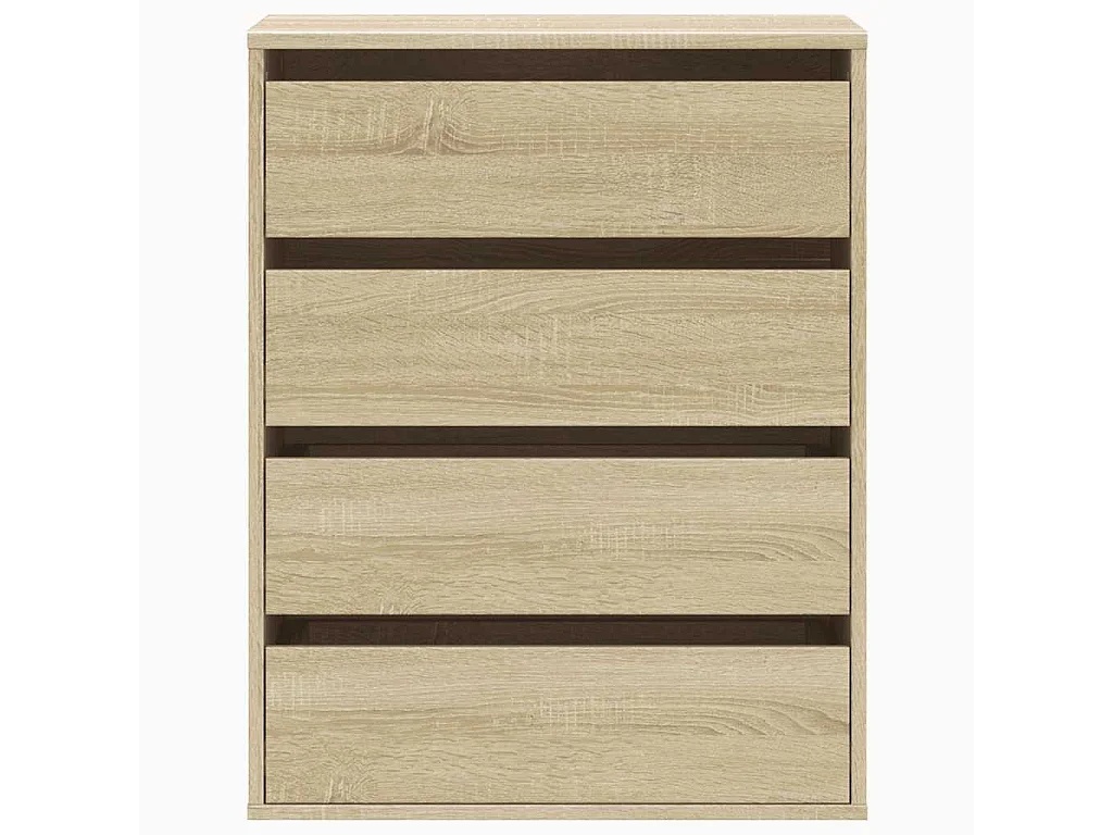 Commode d'angle chêne sonoma 60x41x76 cm bois d'ingénierie