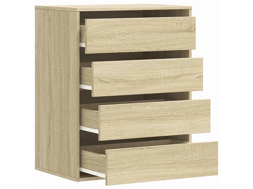 Commode d'angle chêne sonoma 60x41x76 cm bois d'ingénierie