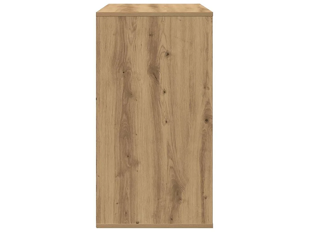 Ladekast 60x41x76 cm bewerkt hout artisanaal eikenkleurig