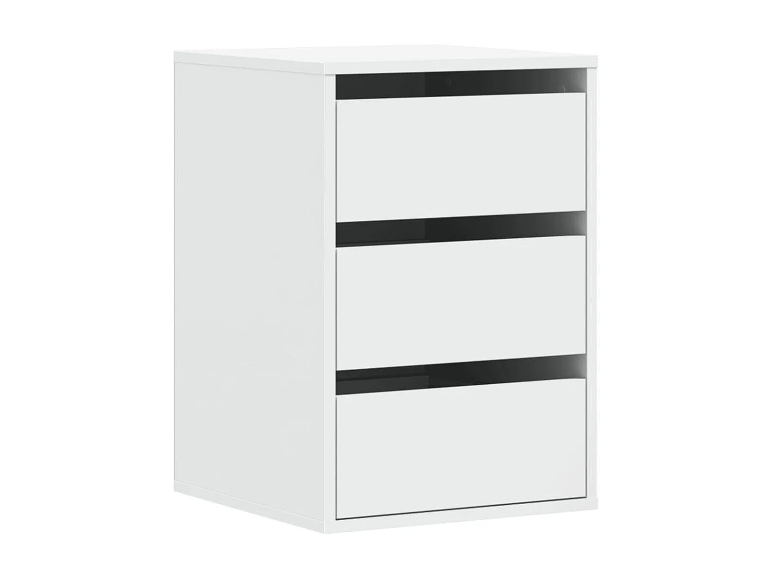 Cajonera de esquina madera de ingeniería blanco 40x41x58 cm