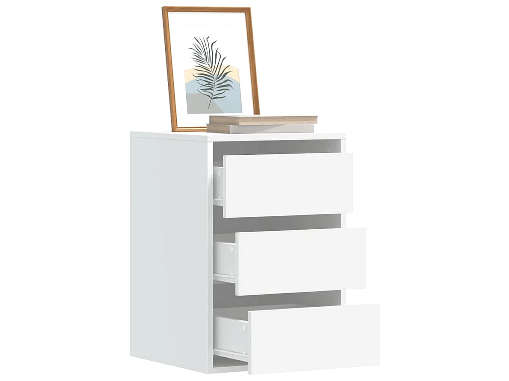 Cassettiera Bianca 40x41x58 cm in Legno Multistrato