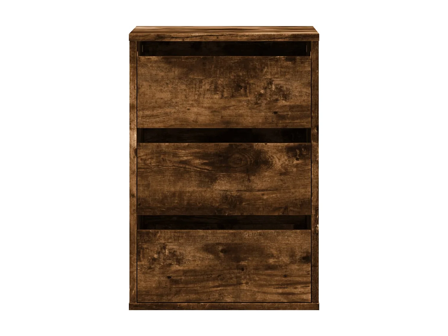 Commode d'angle chêne fumé 40x41x58 cm bois d'ingénierie