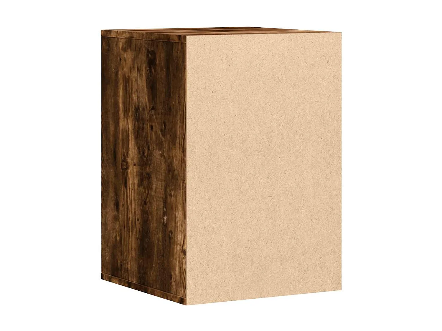 Commode d'angle chêne fumé 40x41x58 cm bois d'ingénierie