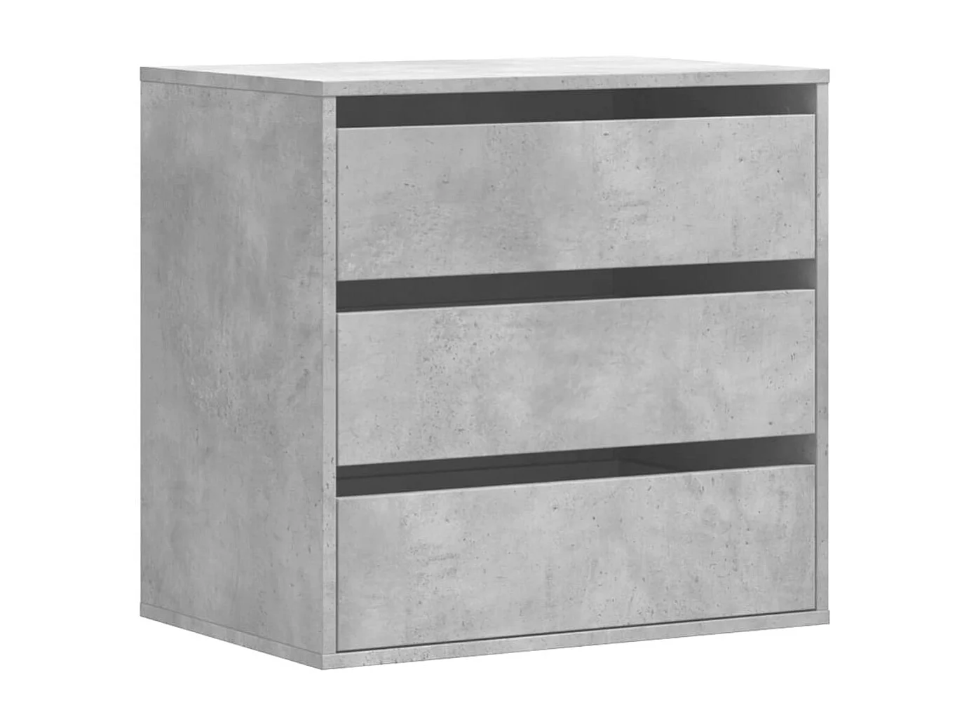 Cómoda 60x41x58 cm derivados de madeira cinzento cimento