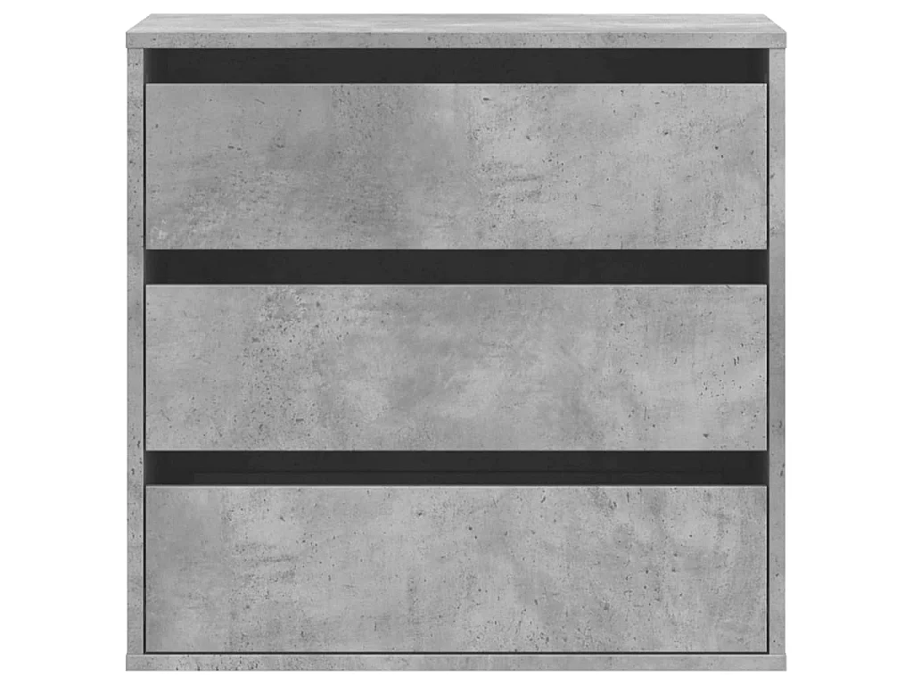 Cajonera de esquina madera ingeniería gris hormigón 60x41x58 cm
