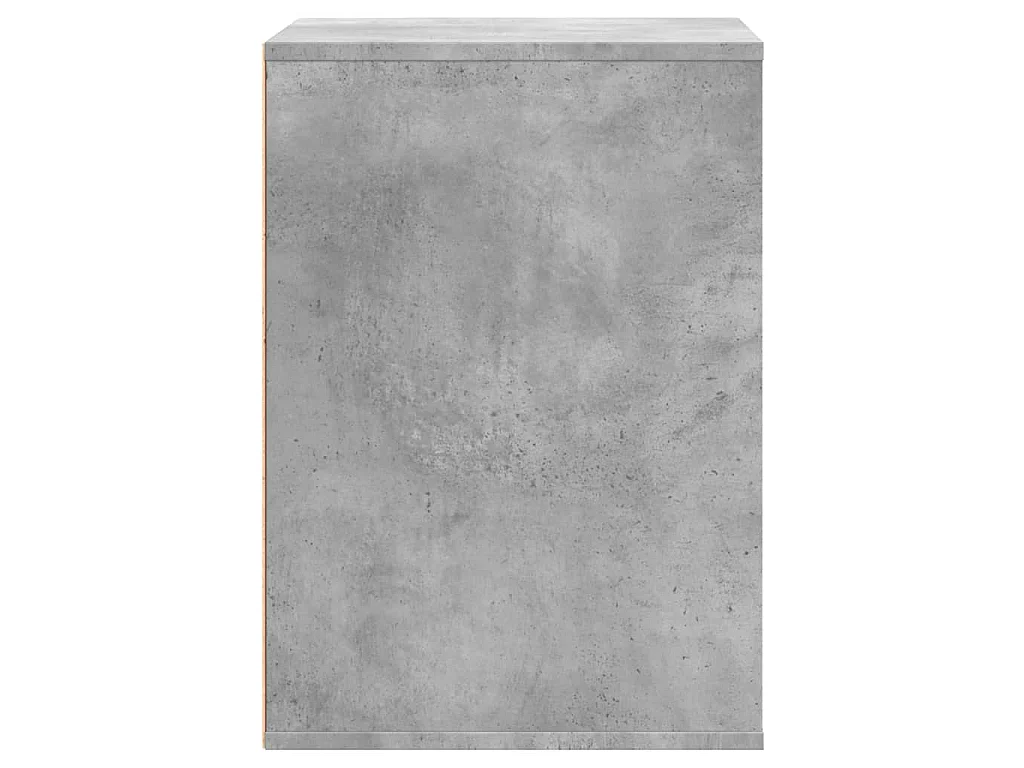 Cajonera de esquina madera ingeniería gris hormigón 60x41x58 cm
