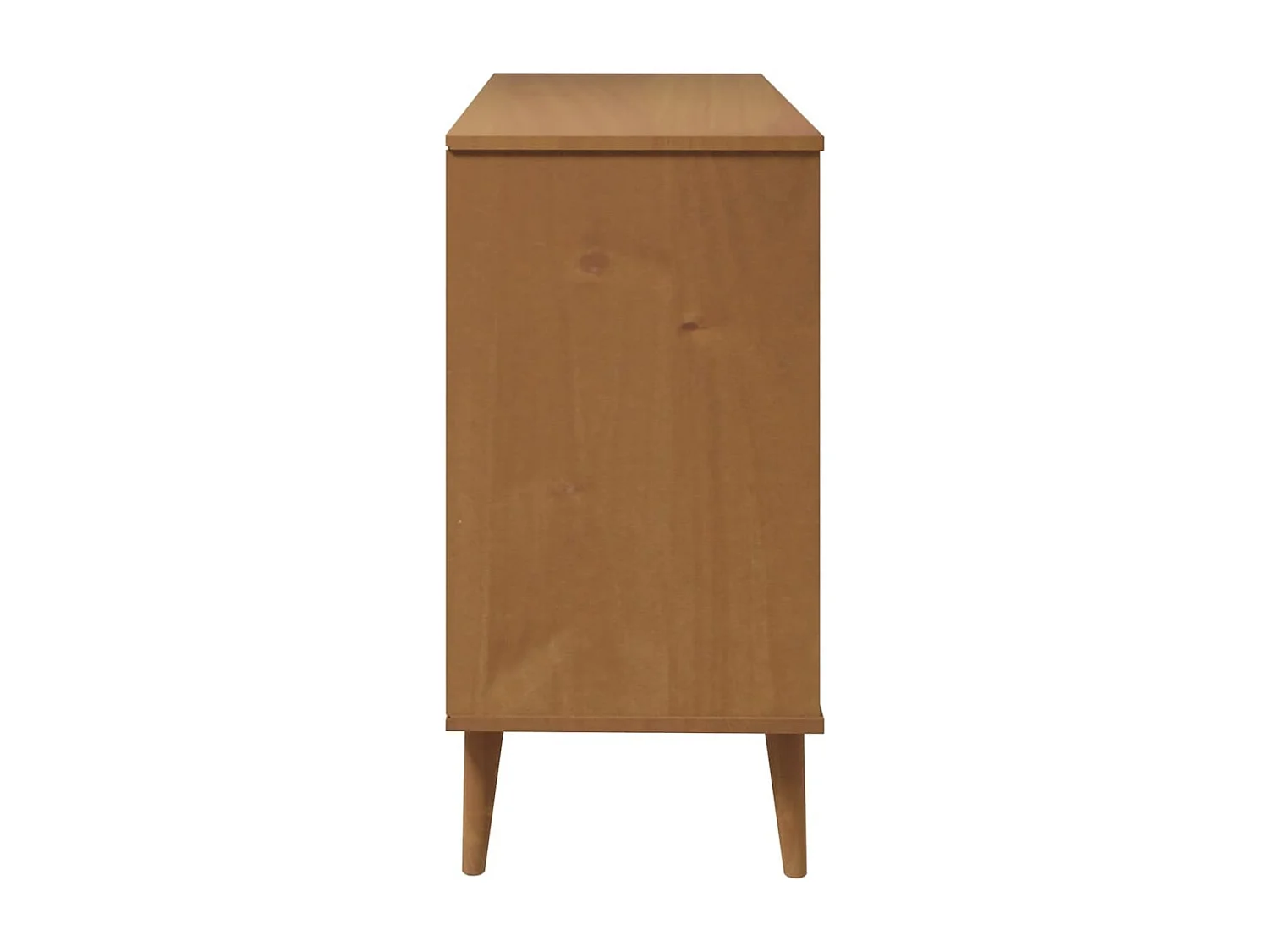 Armário de gavetas MOLDE 113x40x80 cm pinho maciço castanho
