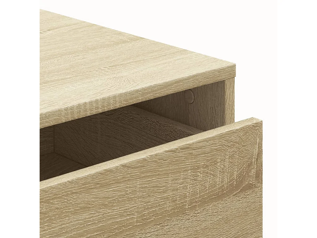 Ladekast 60x41x58 cm bewerkt hout sonoma eikenkleurig