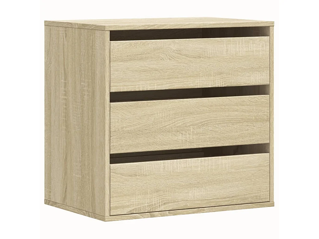Ladekast 60x41x58 cm bewerkt hout sonoma eikenkleurig