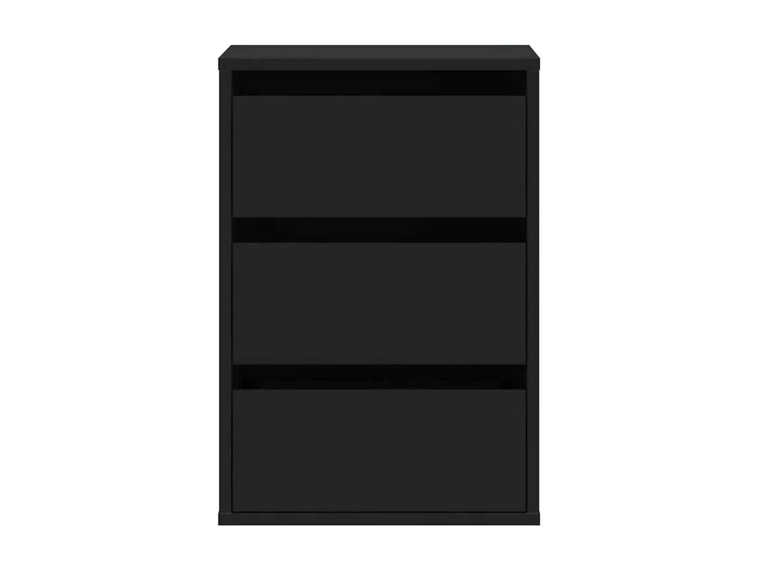 Commode d'angle noir 40x41x58 cm bois d'ingénierie