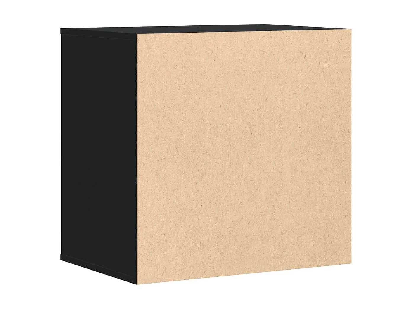 Commode d'angle noir 60x41x58 cm bois d'ingénierie