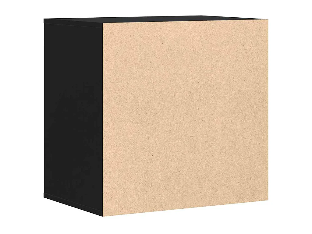 Commode d'angle noir 60x41x58 cm bois d'ingénierie