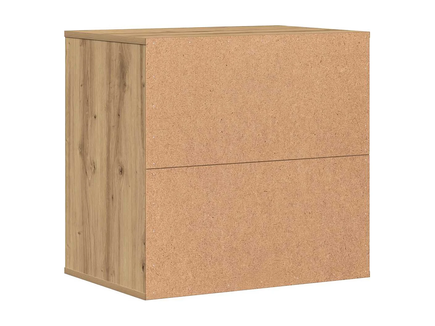Ladekast 60x41x58 cm bewerkt hout artisanaal eikenkleurig