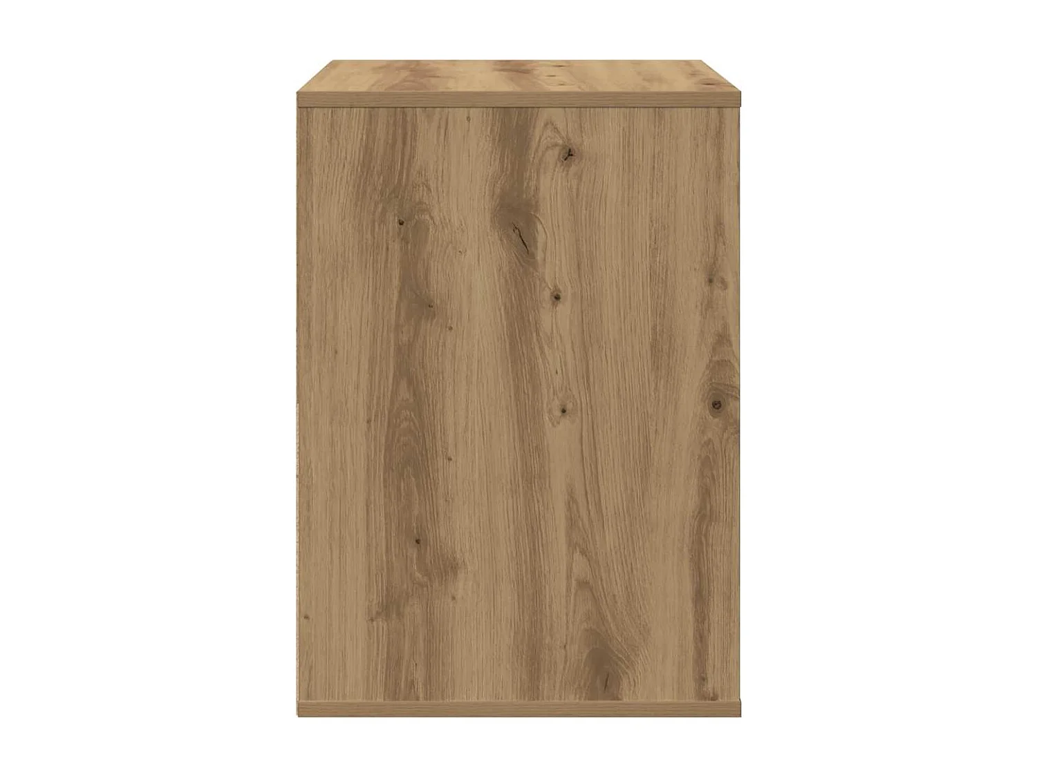 Commode d'angle chêne artisanal 80x41x58 cm bois d'ingénierie