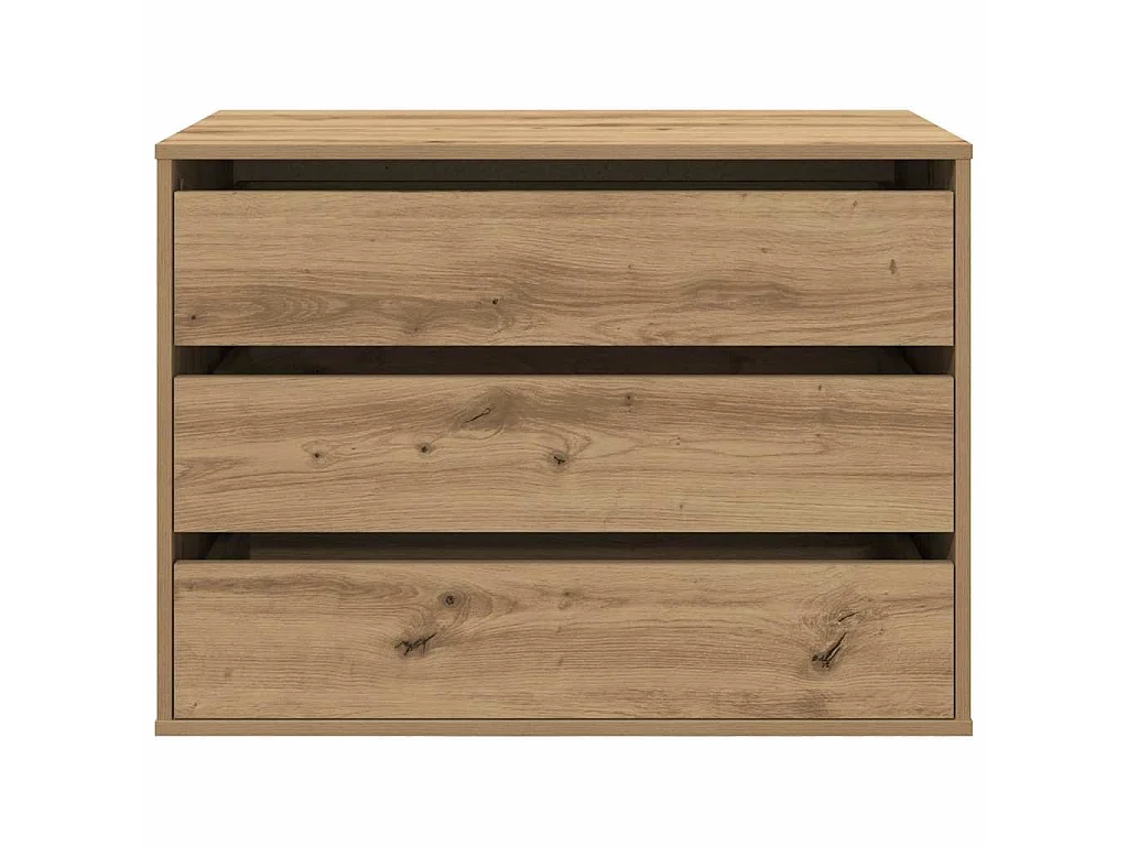Cajonera de esquina madera ingeniería roble artisan 80x41x58 cm