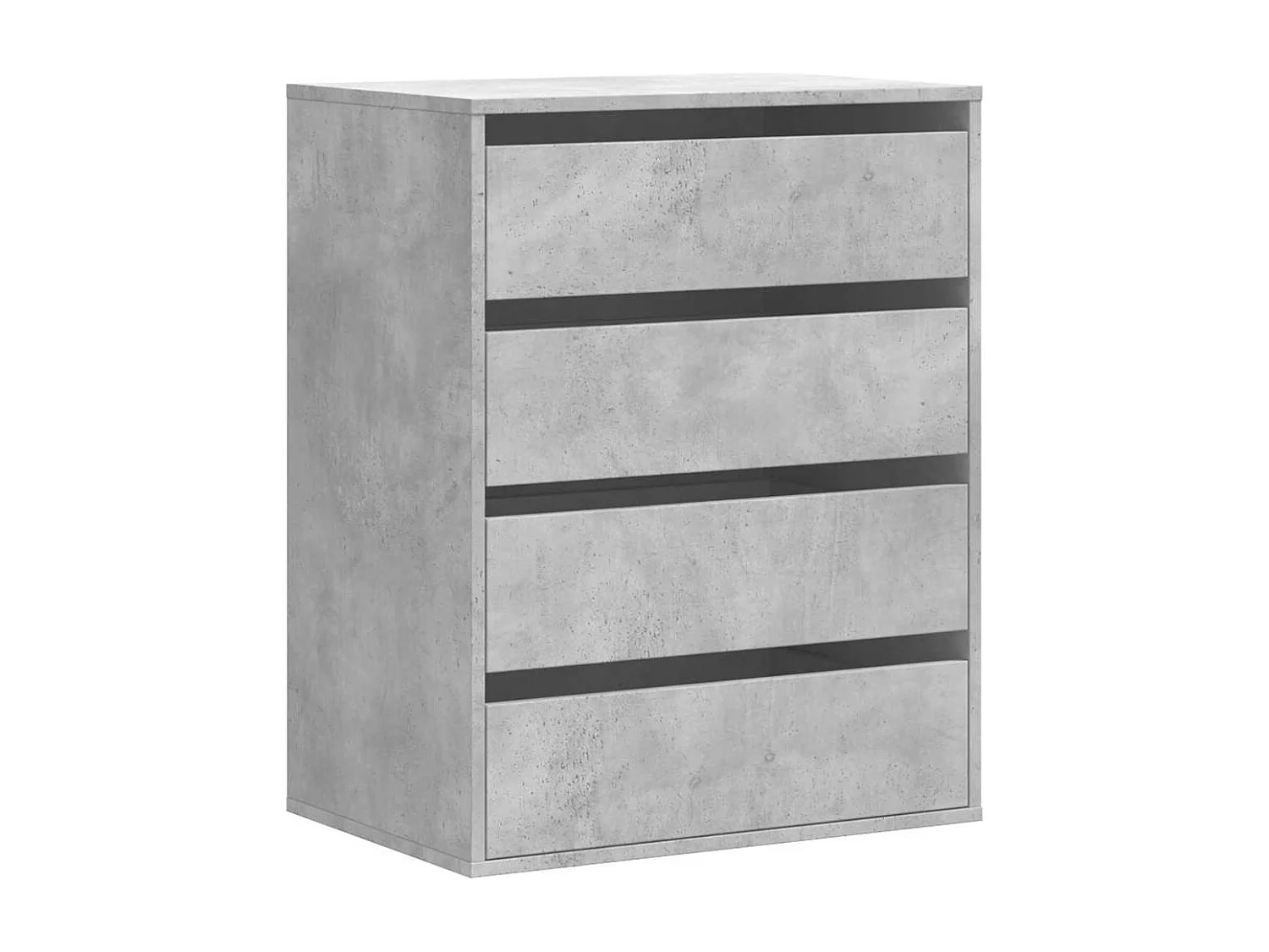 Cómoda 60x41x76 cm derivados de madeira cinzento cimento