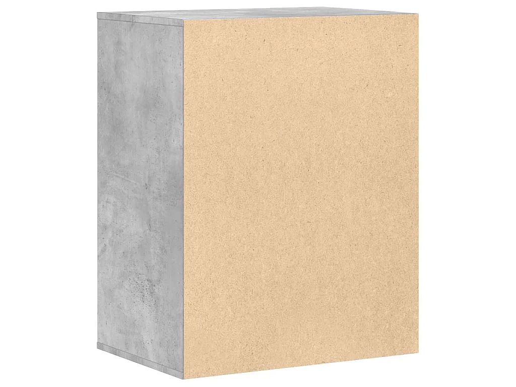Cassettiera Angolo Grigio Cemento 60x41x76cm Legno Multistrato