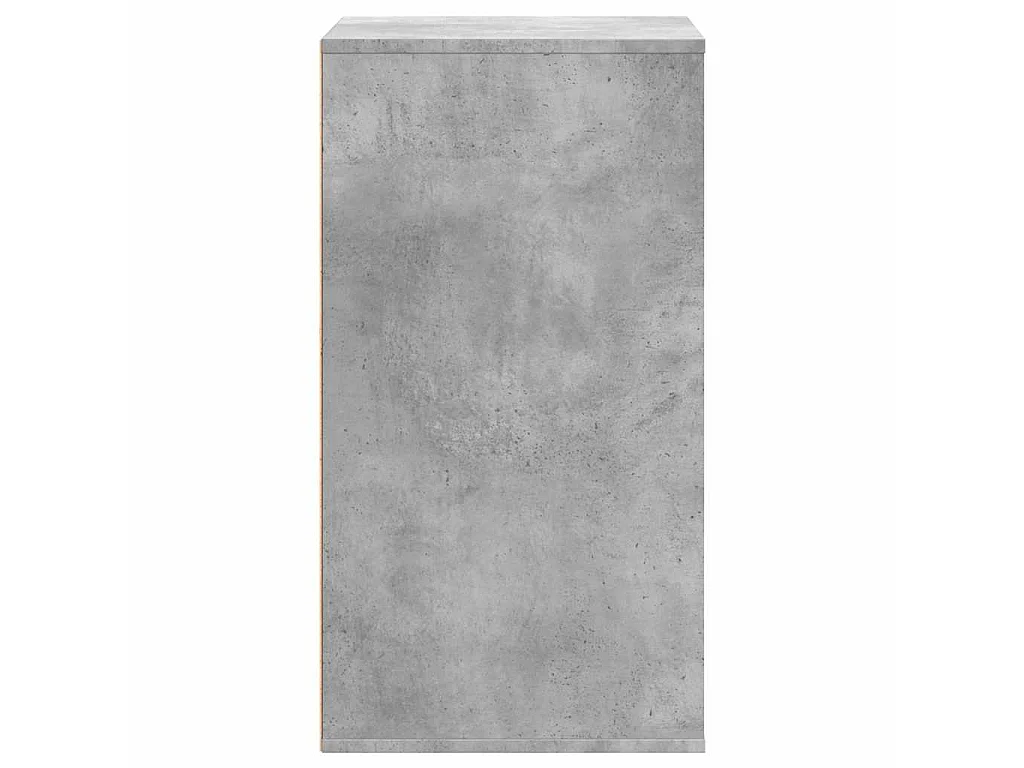 Cassettiera Angolo Grigio Cemento 60x41x76cm Legno Multistrato