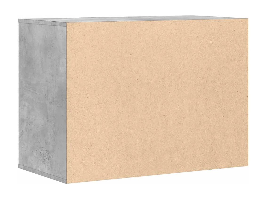 Commode d'angle gris béton 80x41x58 cm bois d'ingénierie