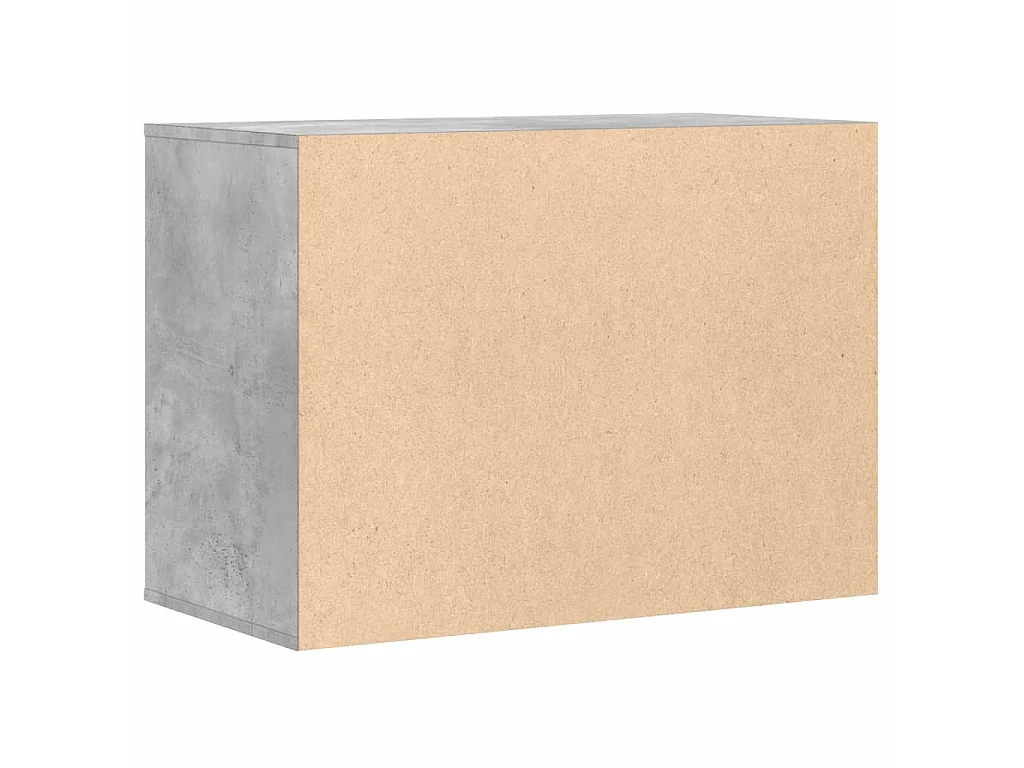 Commode d'angle gris béton 80x41x58 cm bois d'ingénierie