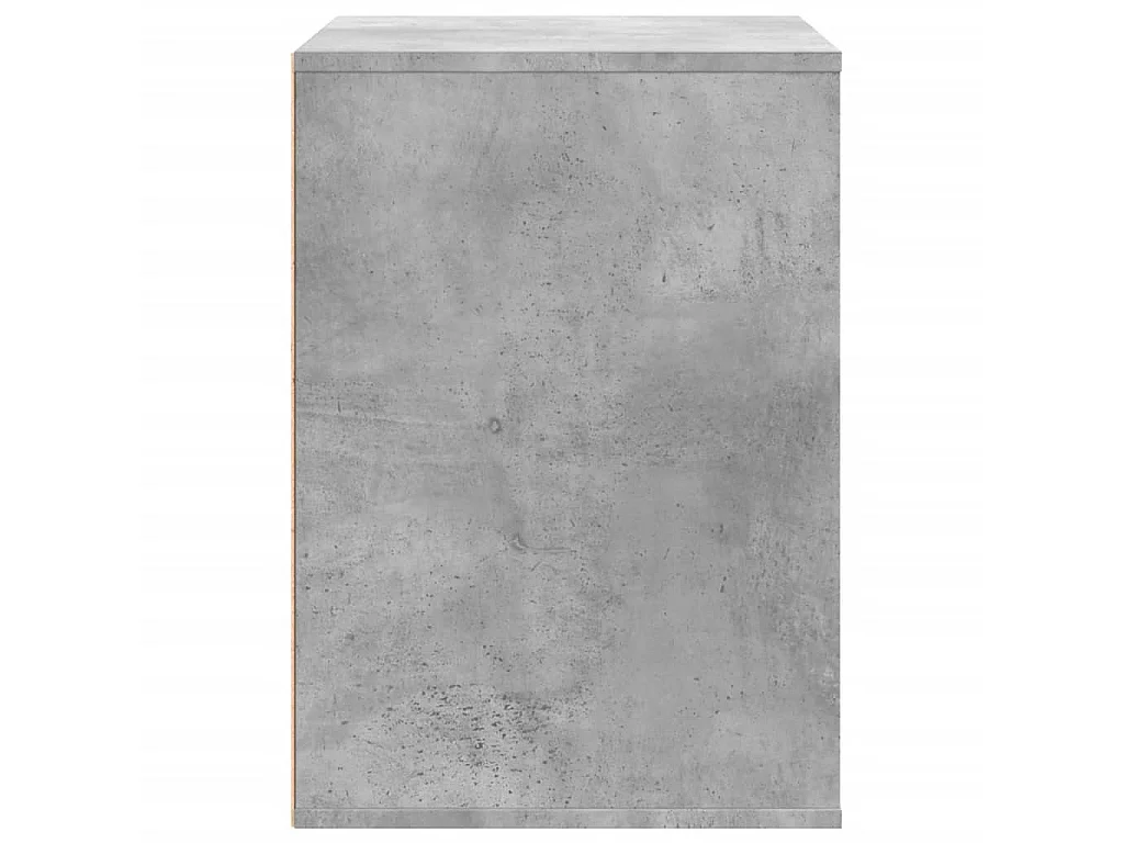 Commode d'angle gris béton 80x41x58 cm bois d'ingénierie