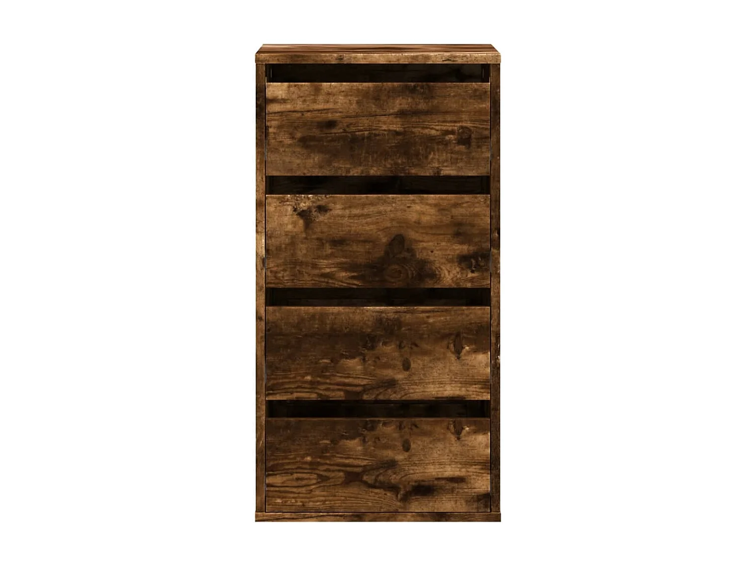 Ladekast 40x41x76 cm bewerkt hout oud houtkleurig