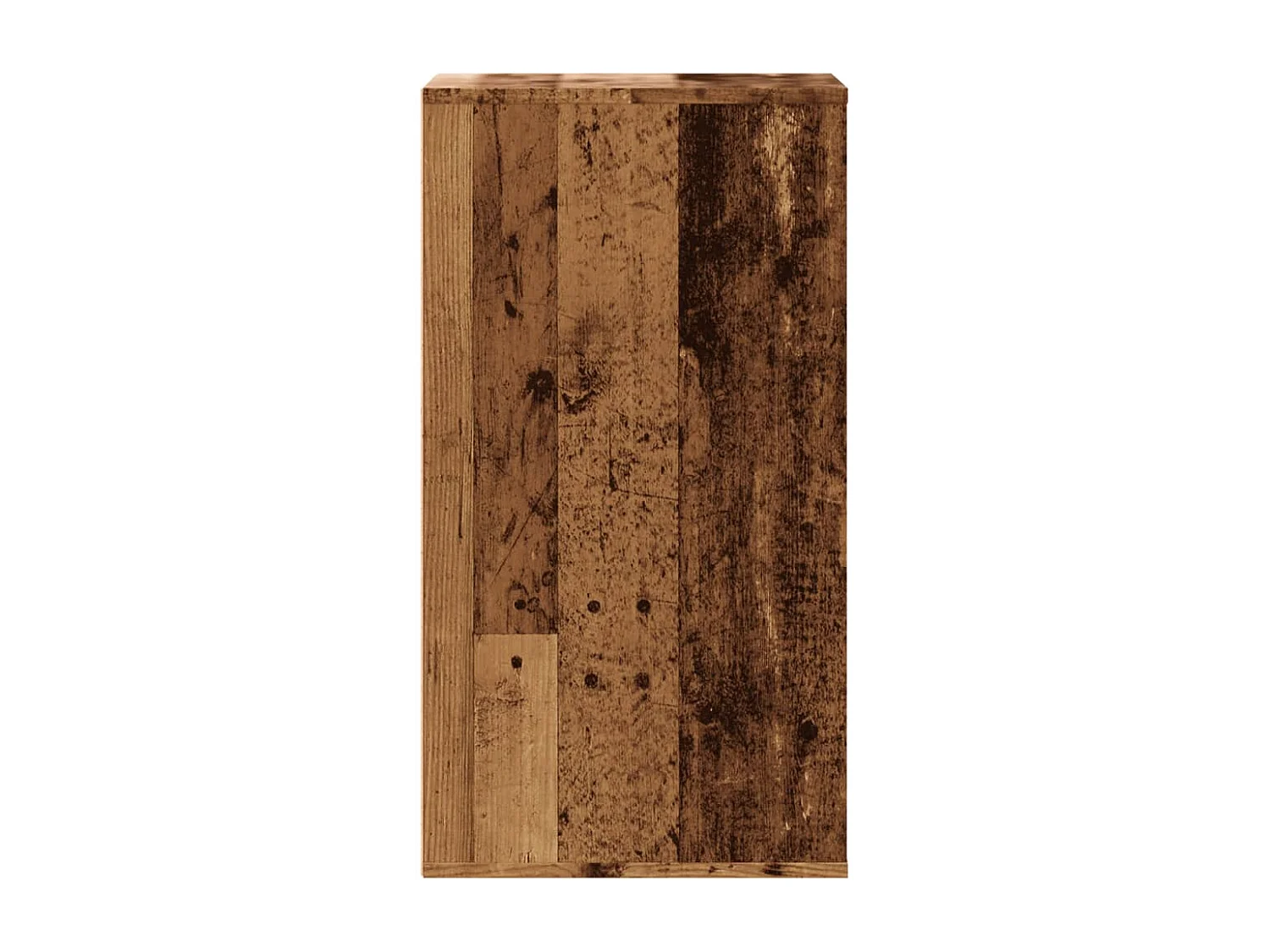 Ladekast 40x41x76 cm bewerkt hout oud houtkleurig