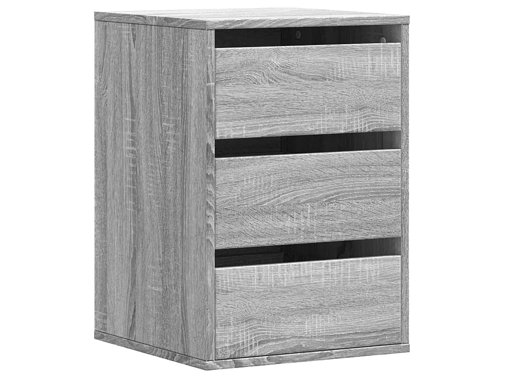 Cassettiera Angolare Grigio Sonoma 40x41x58cm Legno Multistrato