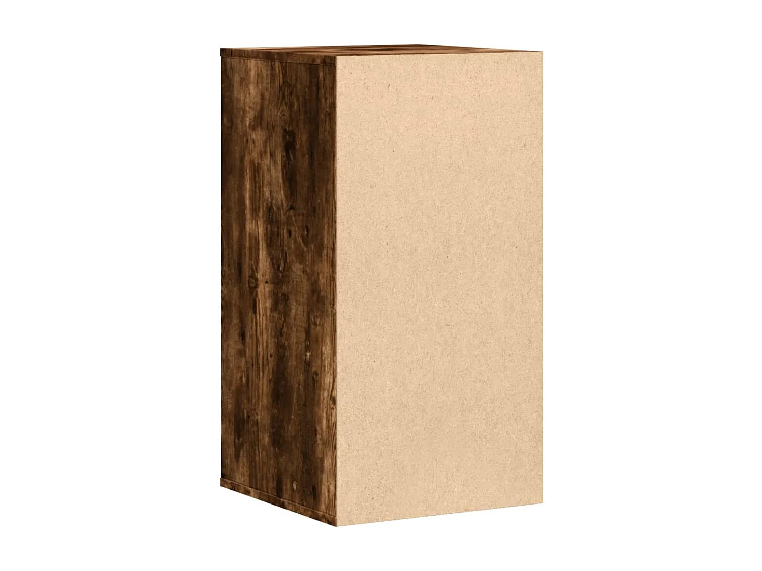 Commode d'angle chêne fumé 40x41x76 cm bois d'ingénierie