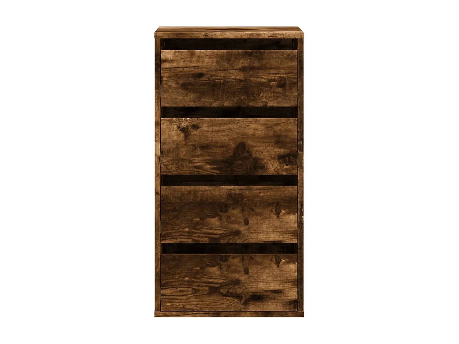 Cajonera de esquina madera ingeniería roble ahumado 40x41x76 cm