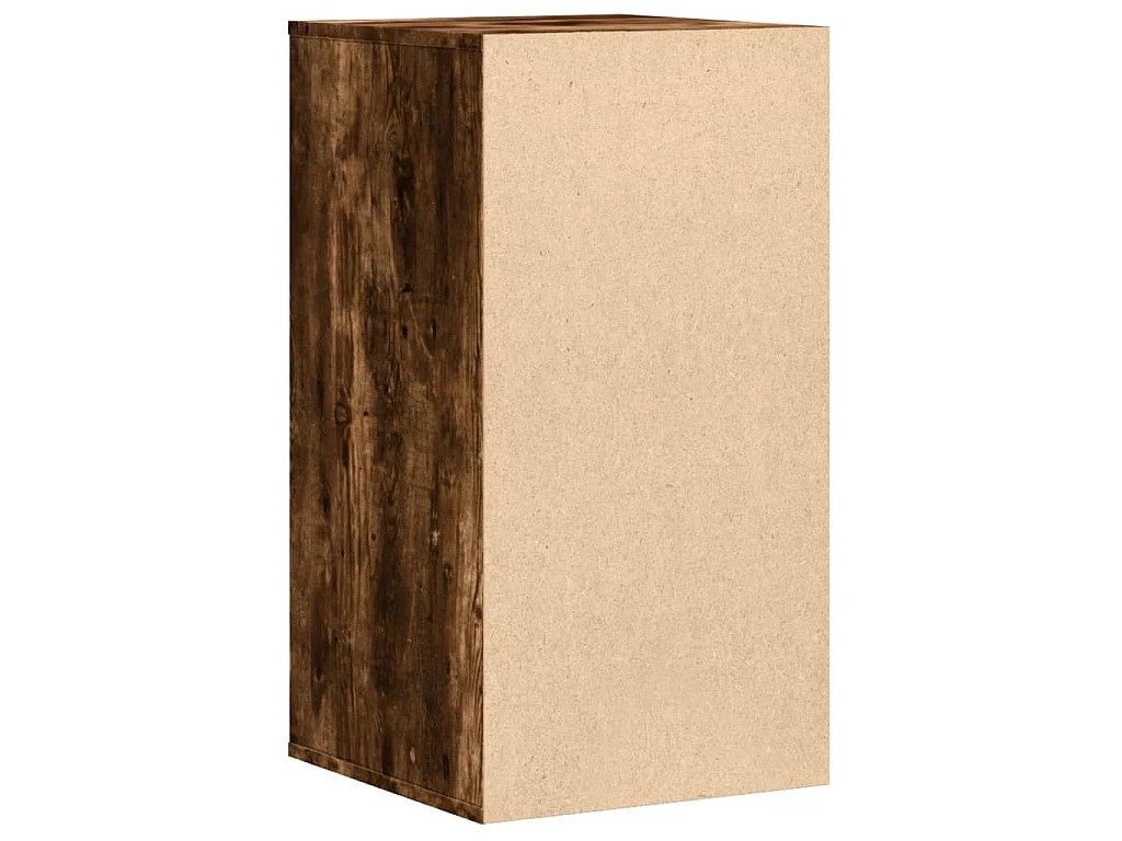 Cajonera de esquina madera ingeniería roble ahumado 40x41x76 cm