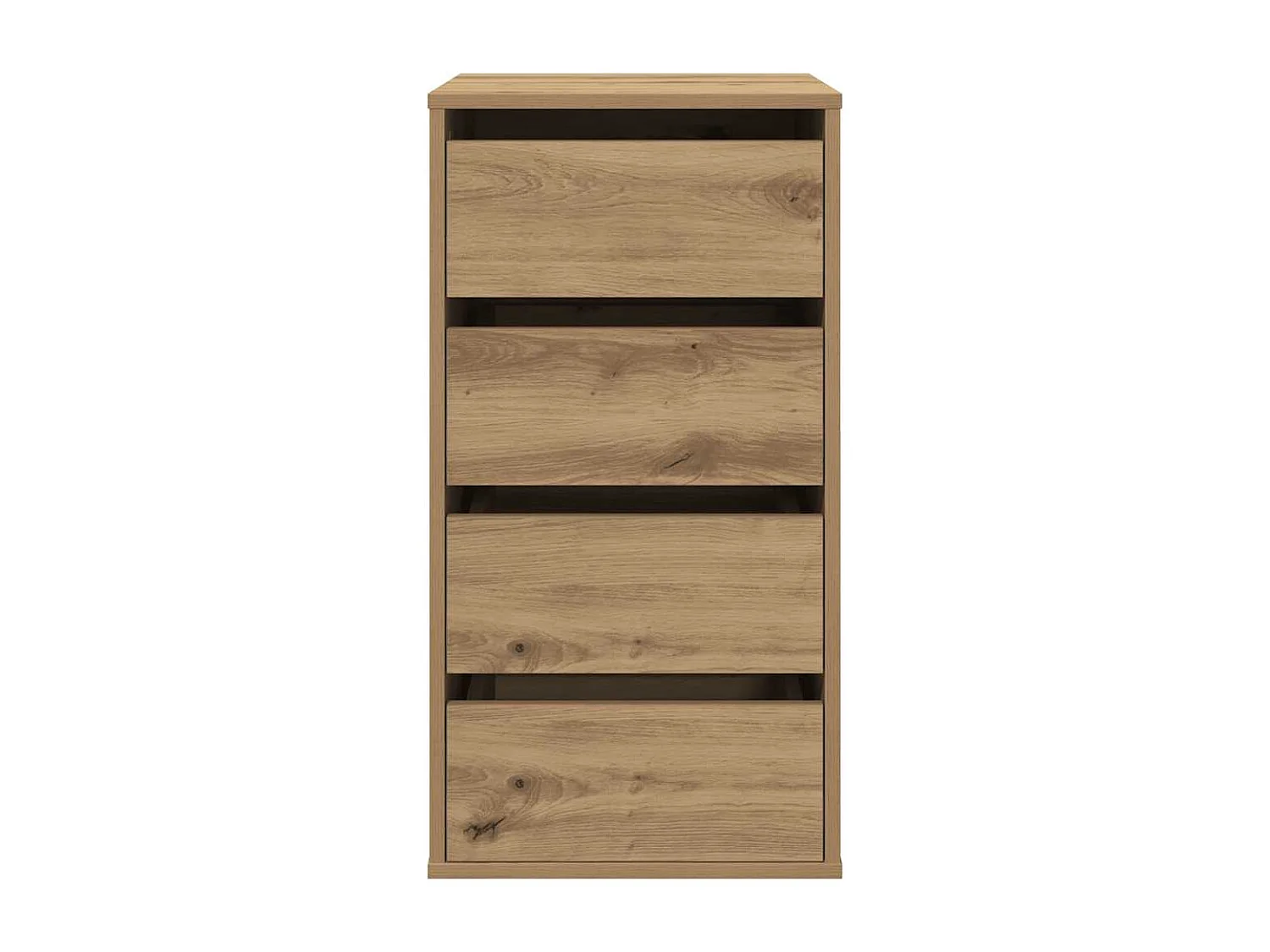 Commode d'angle chêne artisanal 40x41x76 cm bois d'ingénierie