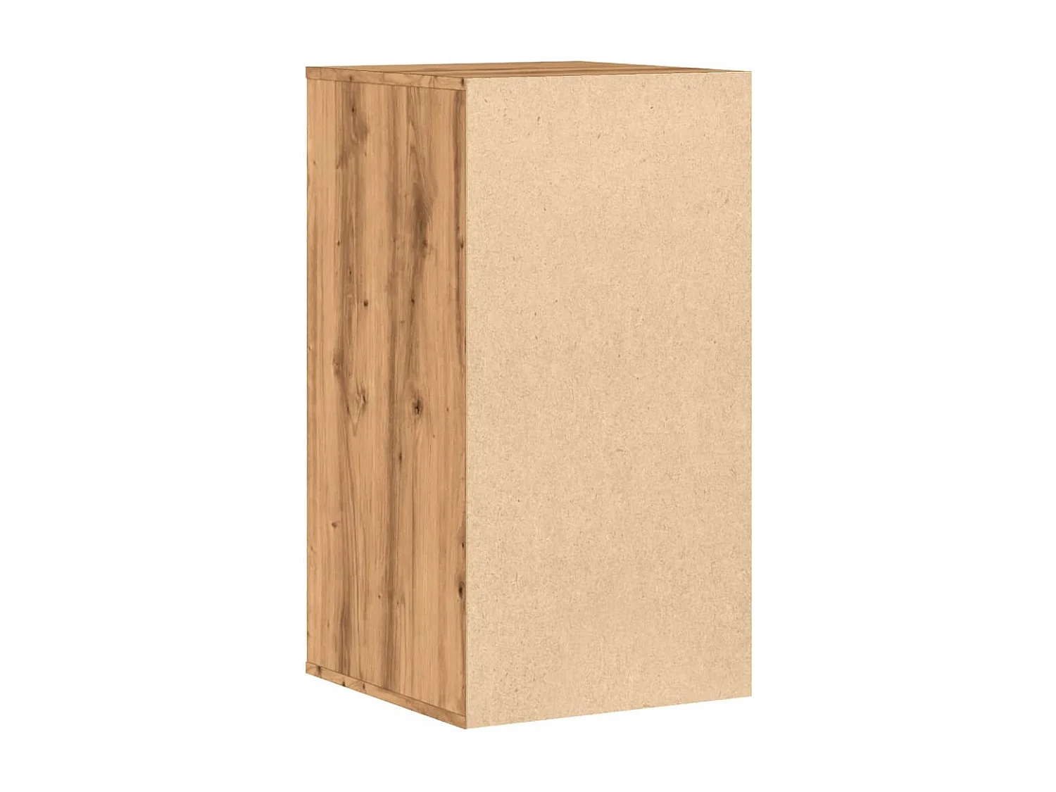 Commode d'angle chêne artisanal 40x41x76 cm bois d'ingénierie
