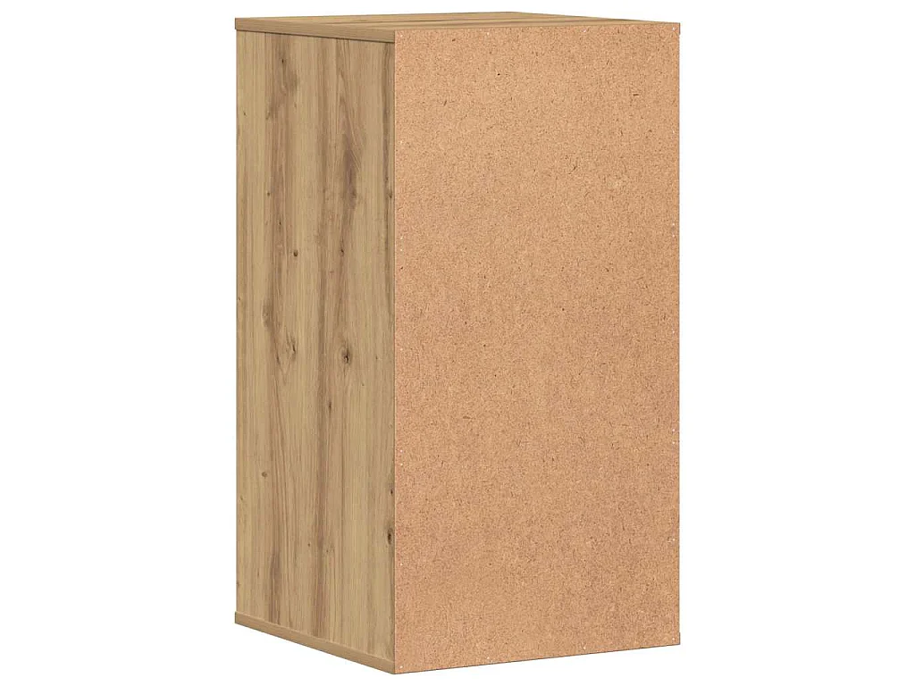 Commode d'angle chêne artisanal 40x41x76 cm bois d'ingénierie