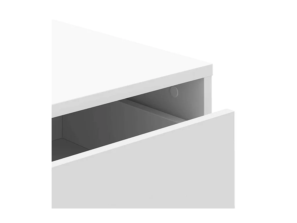 Ladekast 60x41x76 cm bewerkt hout wit