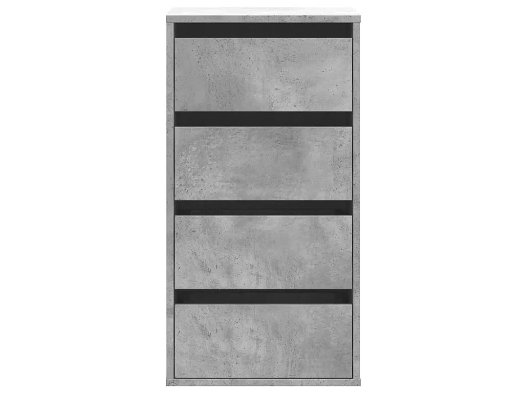 Ladekast 40x41x76 cm bewerkt hout betongrijs