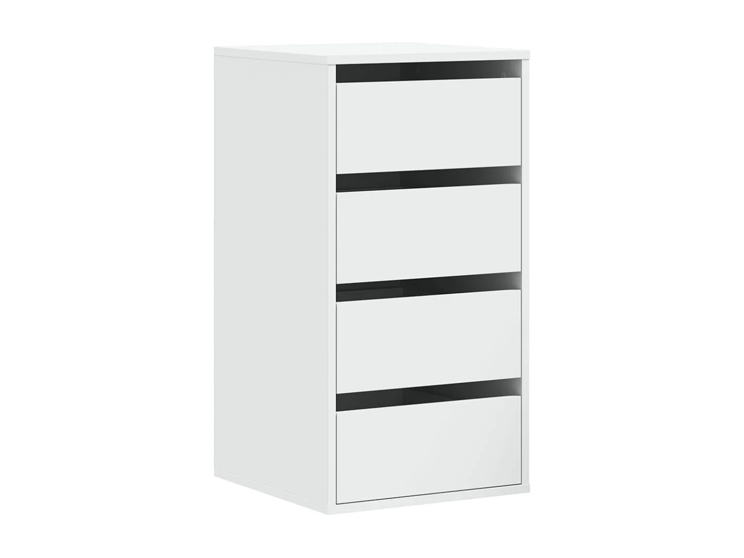 Cassettiera Bianca 40x41x76 cm in Legno Multistrato