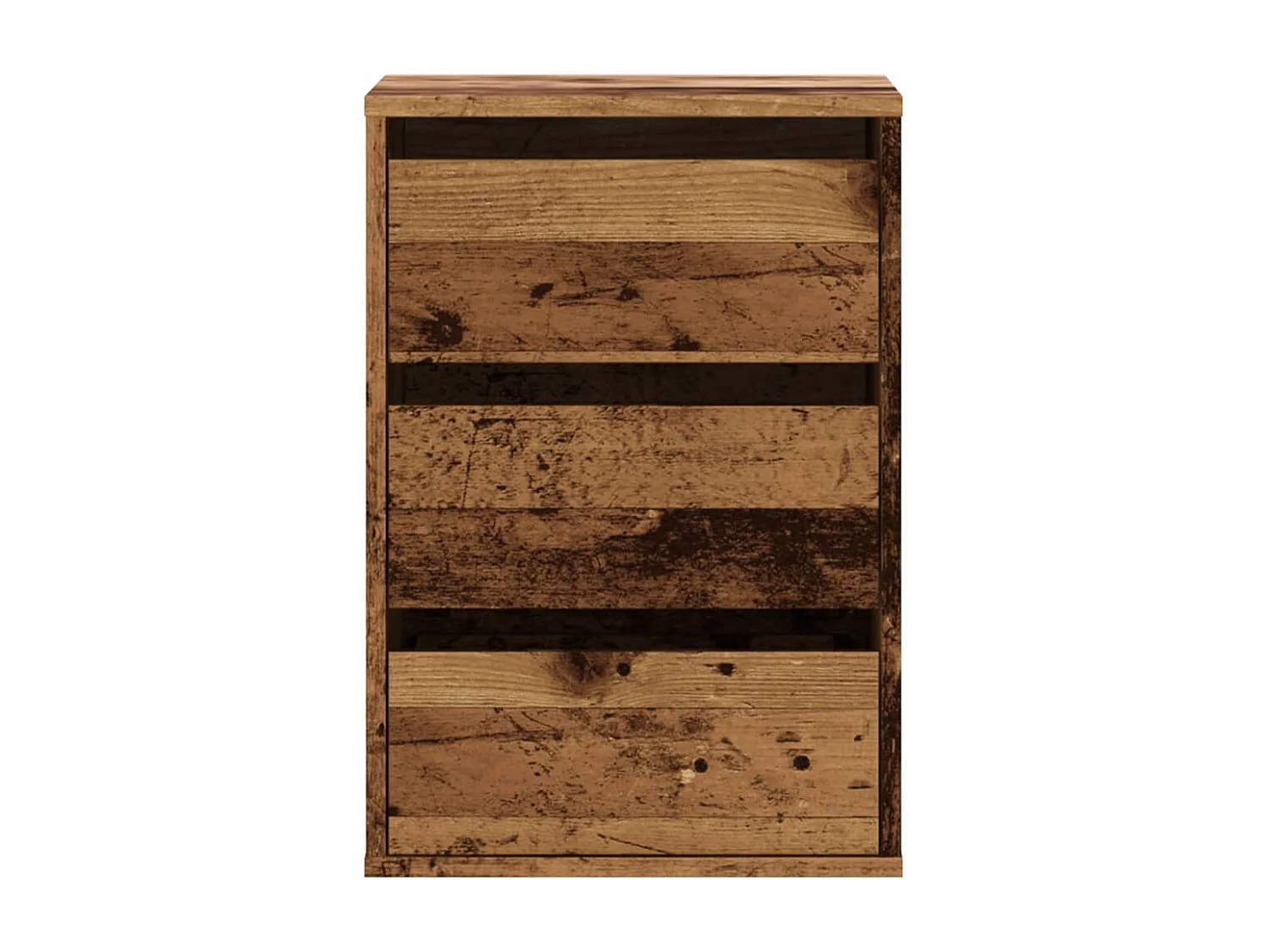 Commode d'angle vieux bois 40x41x58 cm bois d'ingénierie