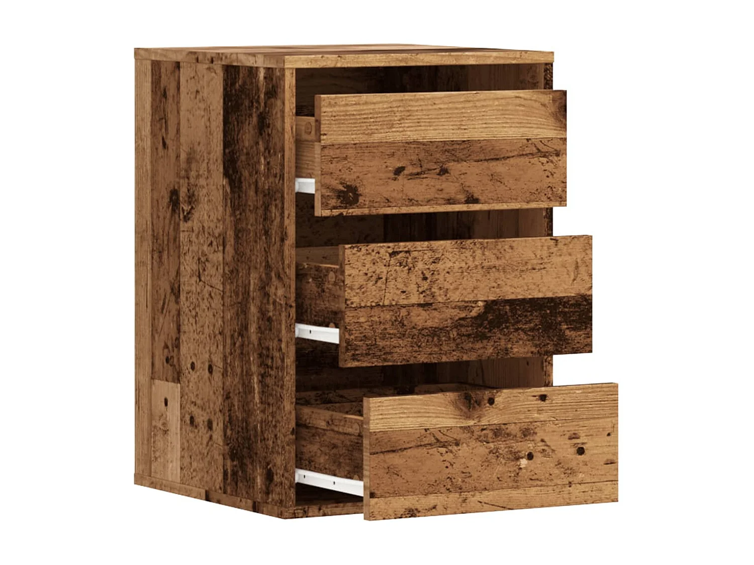 Commode d'angle vieux bois 40x41x58 cm bois d'ingénierie