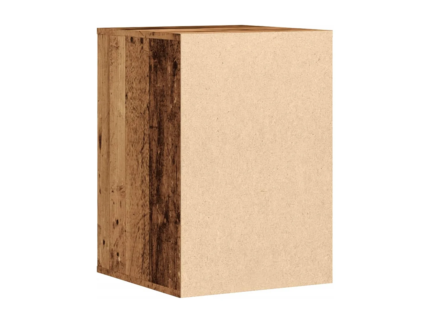 Commode d'angle vieux bois 40x41x58 cm bois d'ingénierie