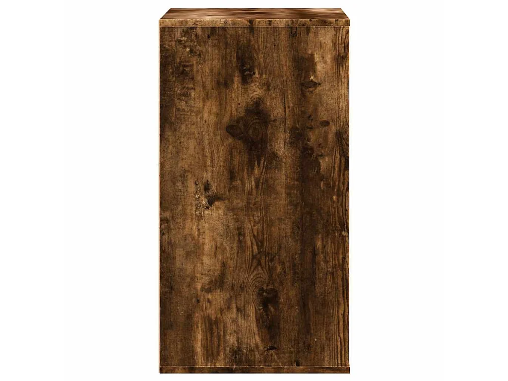 Ladekast 60x41x76 cm bewerkt hout gerookt eikenkleurig