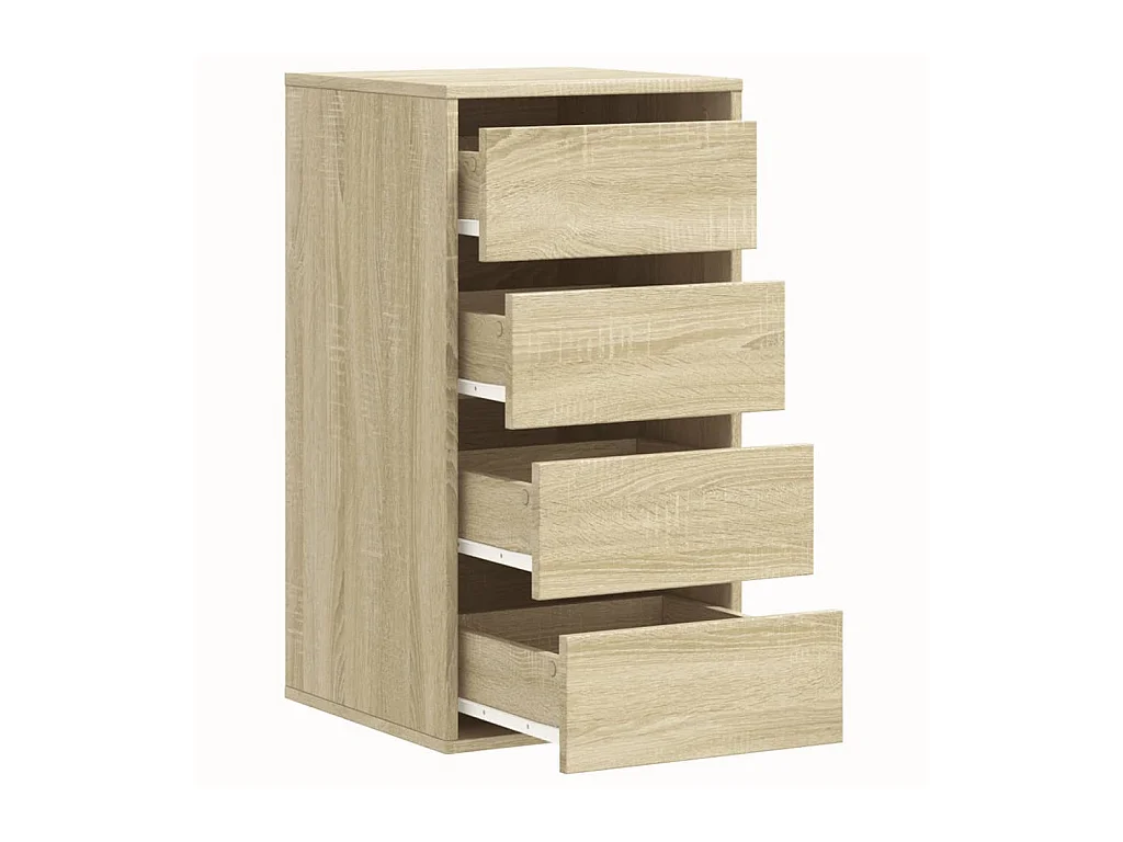 Commode d'angle chêne sonoma 40x41x76 cm bois d'ingénierie