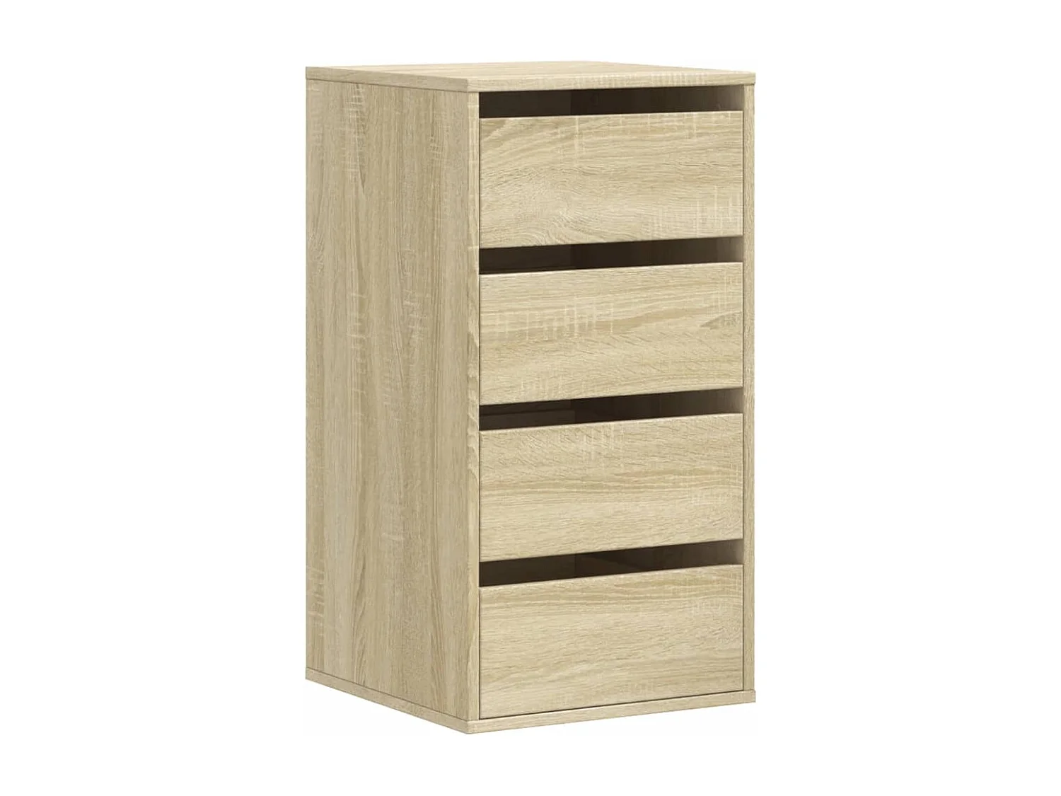 Ladekast 40x41x76 cm bewerkt hout sonoma eikenkleurig