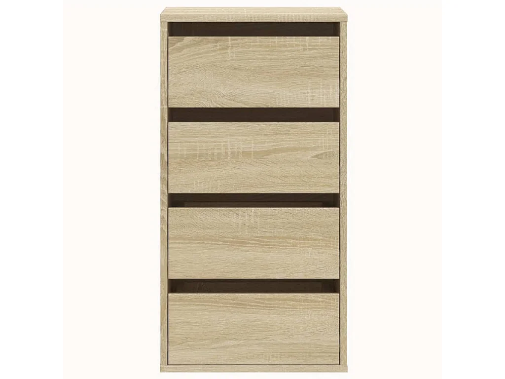 Ladekast 40x41x76 cm bewerkt hout sonoma eikenkleurig