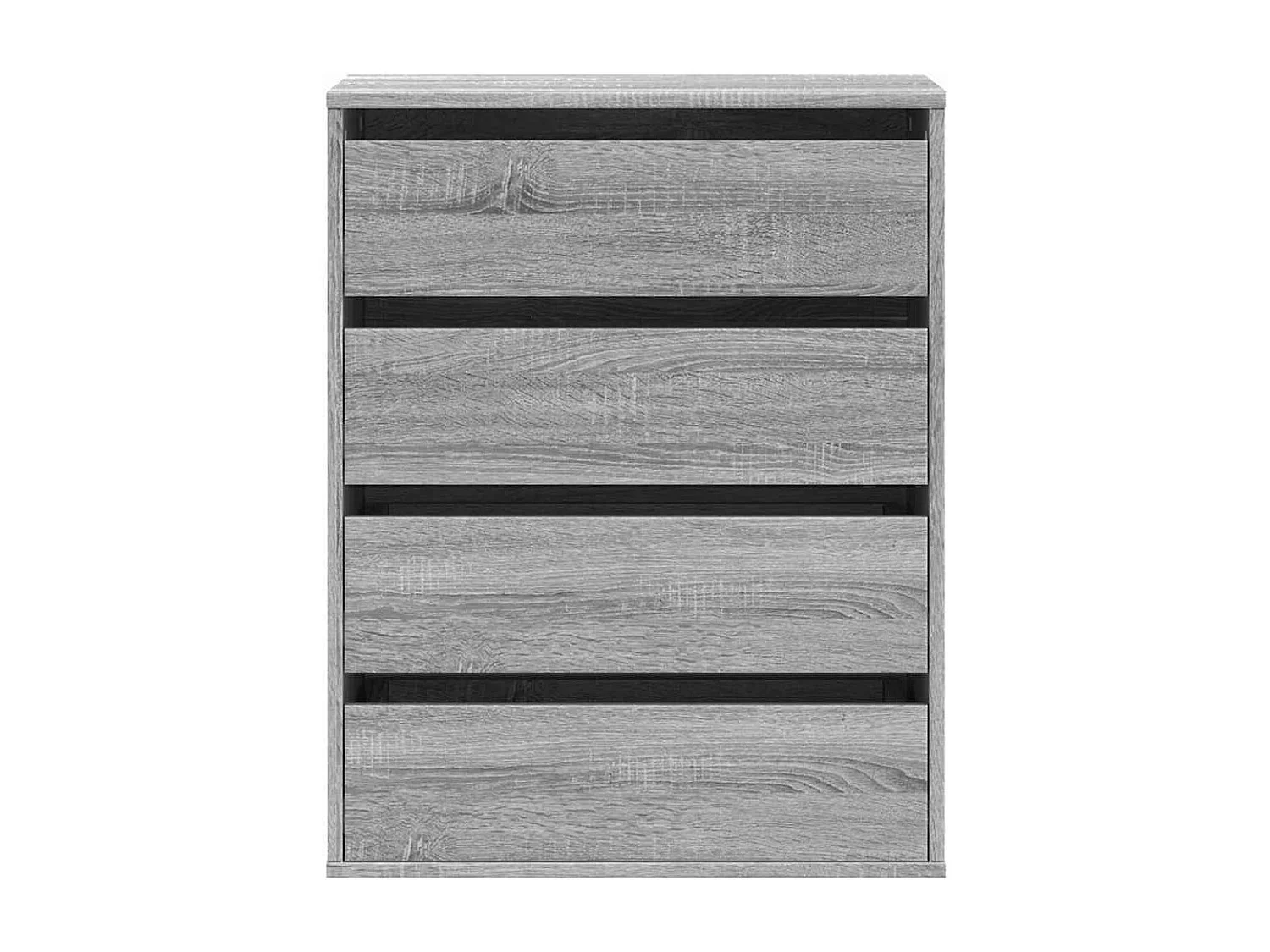 Ladekast 60x41x76 cm bewerkt hout grijs sonoma eikenkleurig