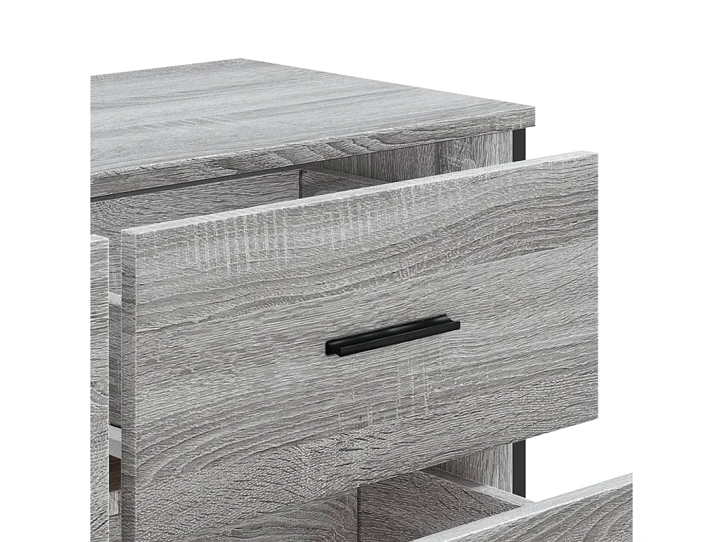 Cajonera de madera de ingenierÃ­a gris Sonoma 91x35,5x74,5 cm