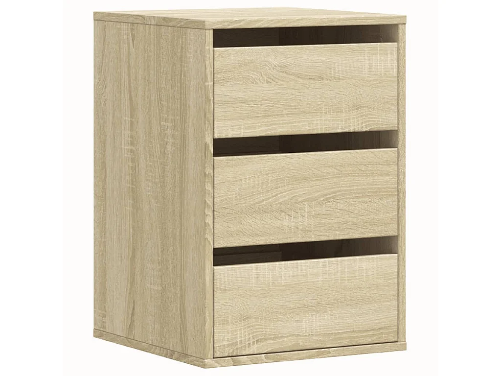 Commode d'angle chêne sonoma 40x41x58 cm bois d'ingénierie