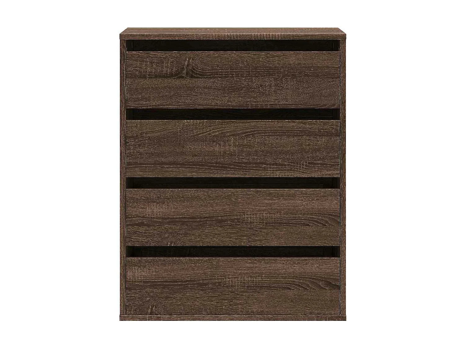 Commode d'angle chêne marron 60x41x76 cm bois d'ingénierie